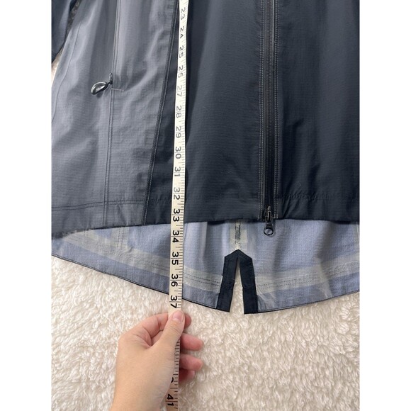 Kuhl Women’s Jetstream Trench Rain Jacket Black Grey Waterproof Hooded Size XS - Picture 5 of 12